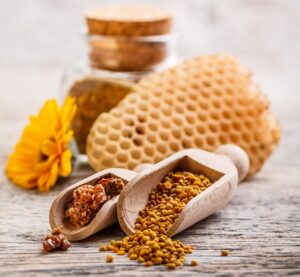 Honey Comb, Propolis, and Pollen